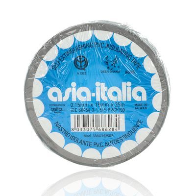 Nastro isolante PVC 19mm - 0.15mmX19mmX25m IMQ - grigio