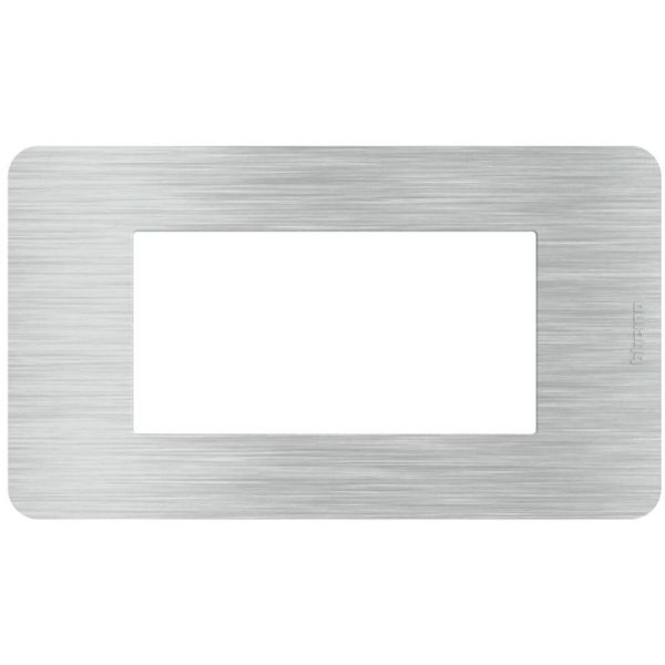 BTICINO JA4804EA - MatixGO - Placca 4P Aluminum