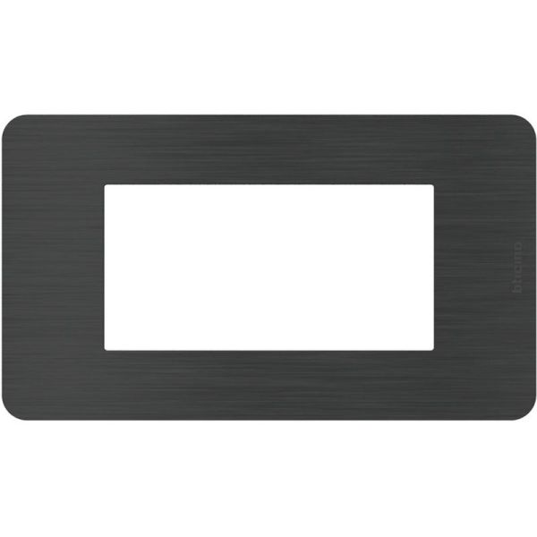 BTICINO JA4804EN - MatixGO - Placca 4P Black Nickel