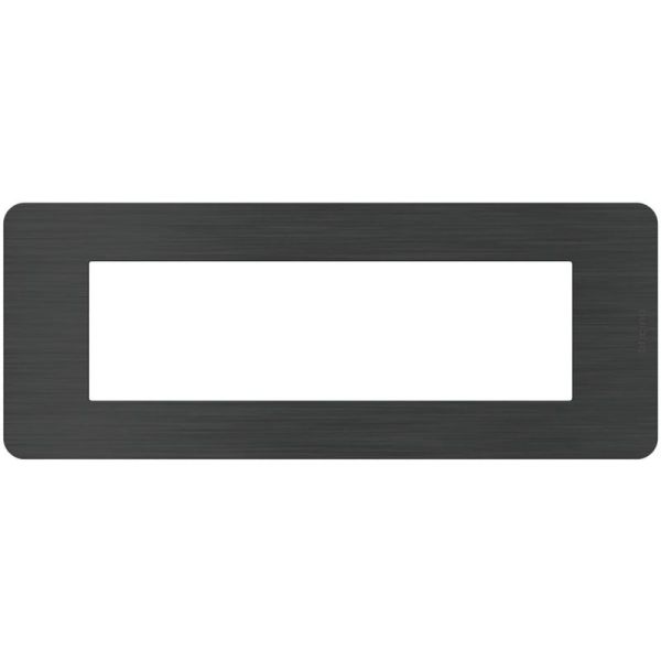 BTICINO JA4807EN - MatixGO - Placca 7P Black Nickel