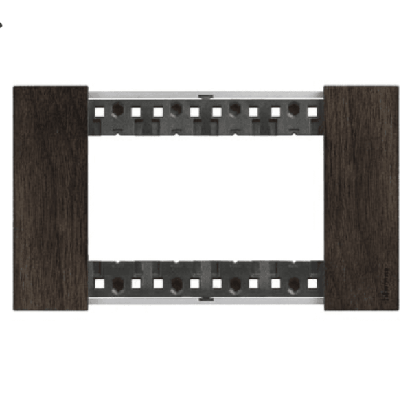 BTICINO KA4804LG - Placca Noce 4 moduli Living Now - Noce