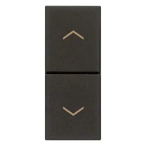 VIMAR 30062.G - Due pulsanti interbl. NO+NO 10A nero