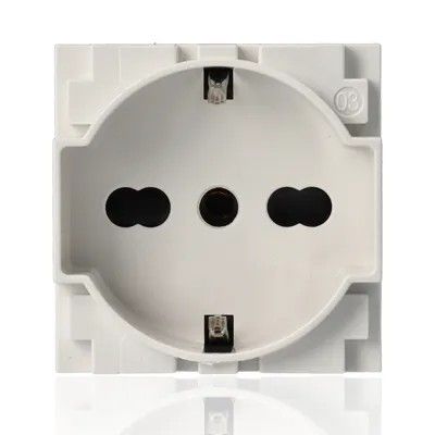 BTICINO KW4140A16_BOX - 10 pezzi - Presa Standard Tedesco E Bipasso 10/16A 250 V Ac  - Bianco - Now