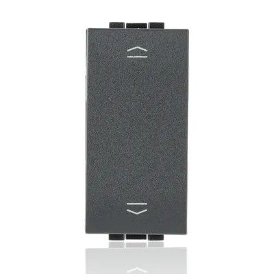 BTICINO L4027N_BOX - 10 pezzi - Commutatore Doppio Tasto (1-0-2) 16A 250 Vac - Antracite - LivingLight