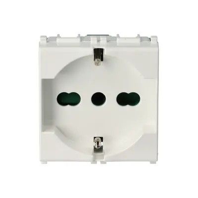 VIMAR 14210_BOX - 10 pezzi - Presa 2P+T 16A universale Bianco (Plana)