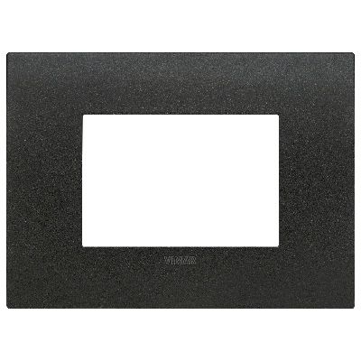 VIMAR 19953.01 - Placca Arke Fit 3 Moduli Metallo Grafite Matt