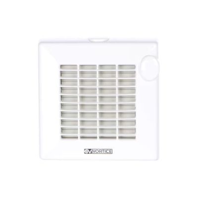M 100/4 A aspiratori elicoidali da muro, resina plastica UV resistant, diametro 100 mm, motore protetto, portata 90 m3/h, sistema automatico alette