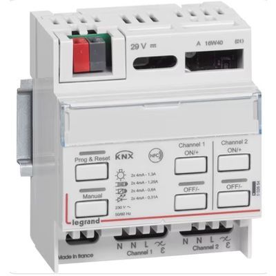 Dimmer universale KNX a 2 canali