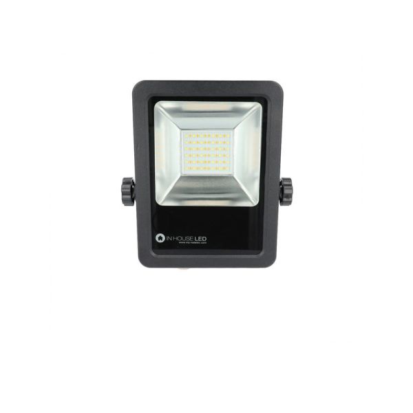 Proiettore LED, 30W, 220Vac, con regolazione temperatura luce (Calda - Naturale - Fredda), Nero