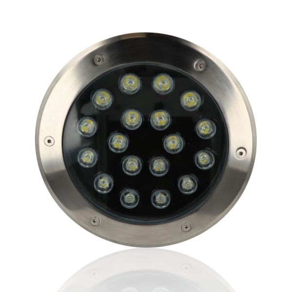 Faretto da interrare diam.230mm 18W, 220Vac, Luce Naturale