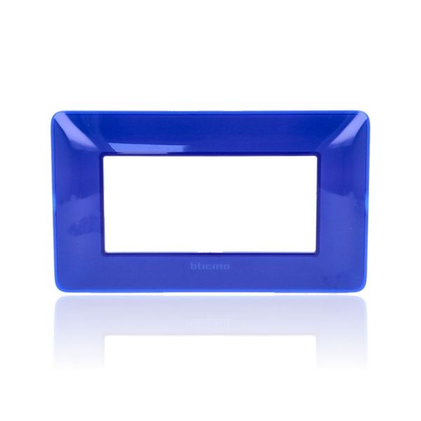 BTICINO AM4804CBU - Placca 4 Moduli - Cobalto - Materiale Tecnopolimero - Matix