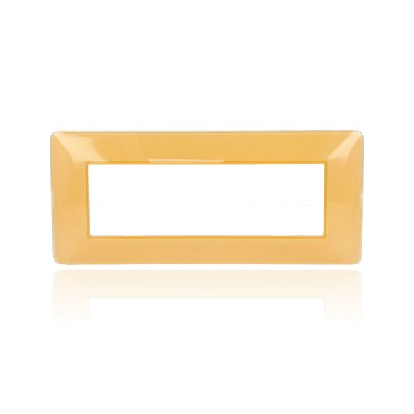 BTICINO AM4806CAB - Placca 6 Moduli - Ambra - Materiale Tecnopolimero - Matix