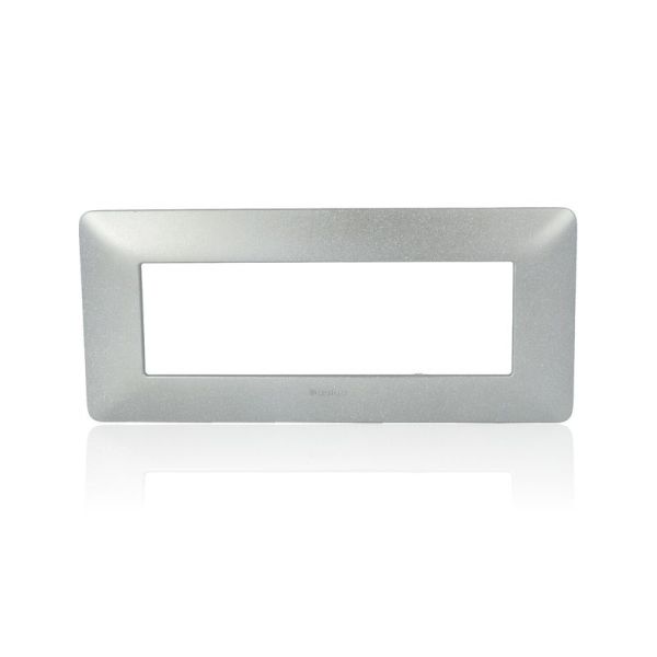 Placca 3 Moduli - Bianco Calce - Materiale Tecnopolimero - Matix