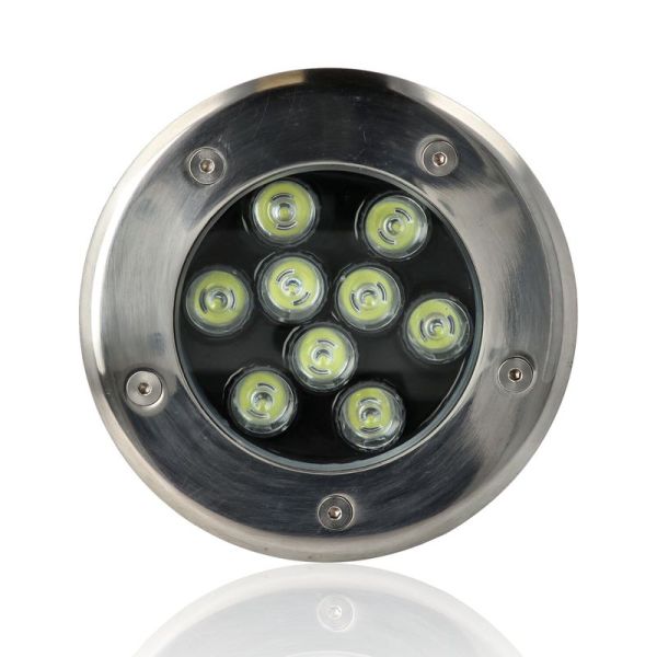 Faretto da interrare diam.160mm, 9W, 220Vac, Luce Fredda