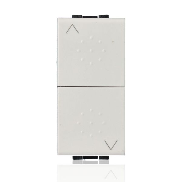 BTICINO N4037 - Pulsante Doppio (1P/No)+(1P/No) Interbloccato 10A 250 Vac - Bianco - LivingLight