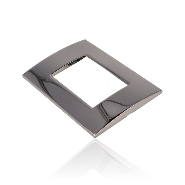 BTICINO LNA4803NS - Placca Quadra 3 Moduli - Nichel Stagno Lucido - LivingLight