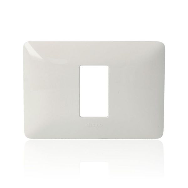 BTICINO AM4803M1BBN - Placca 1 Modulo - Bianco - Materiale Tecnopolimero - Matix