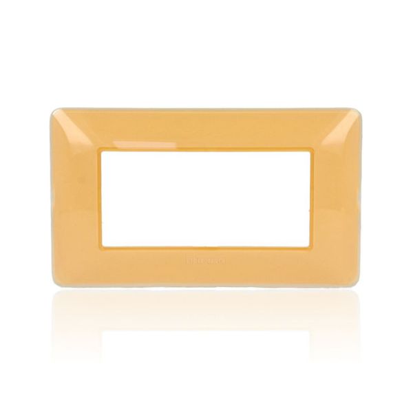 BTICINO AM4804CAB - Placca 4 Moduli - Ambra - Materiale Tecnopolimero - Matix