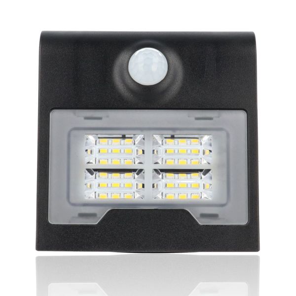 Proiettore LED solare con rilevatore di presenza, 2W, Luce Naturale, Nero