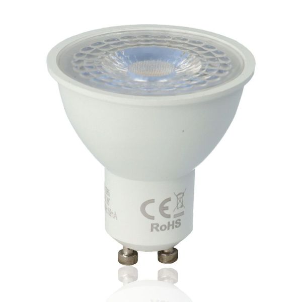 Lampadina Spot LED, GU10, 6W, 220Vac, Luce Naturale