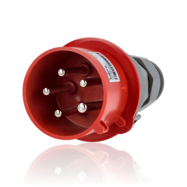 Spina industriale IP44, 3P+N+T, 32 A, 400V