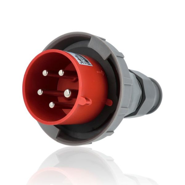 Spina industriale IP67, 3P+N+T, 32 A, 400V