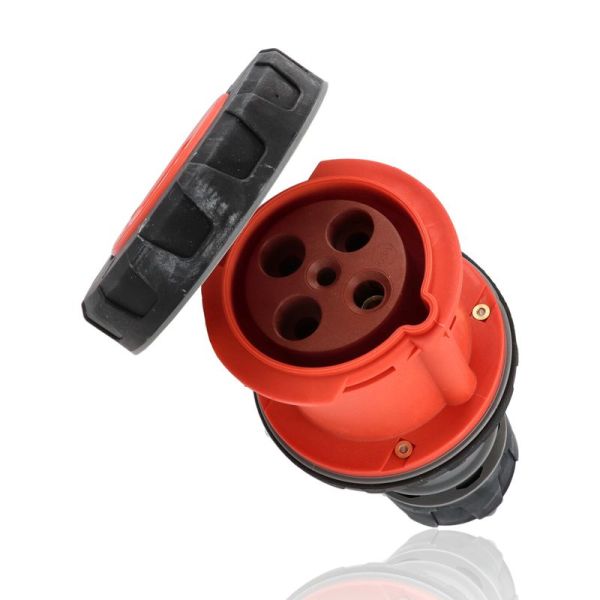 Presa industriale con coperchio, IP67, 3P+T, 63 A, 400V