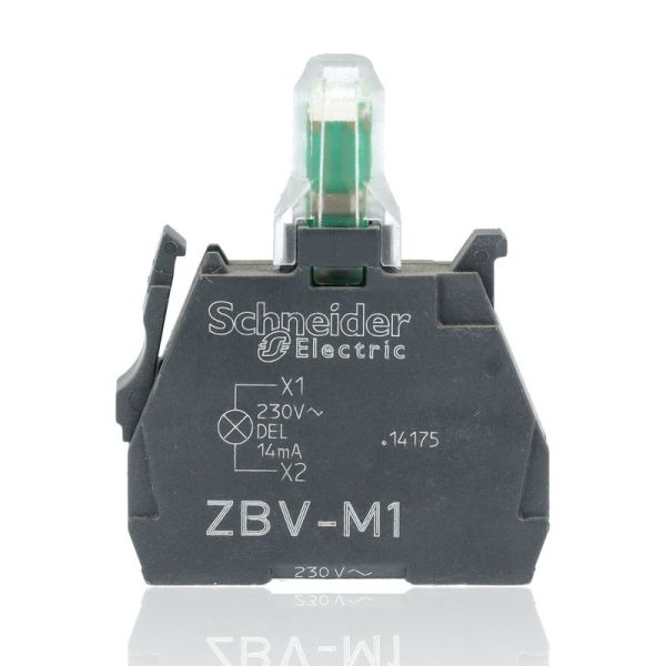 SCHNEIDER ZBVM1 - Elemento luminoso- Ø22 - LED integrato bianco - 230-240 V