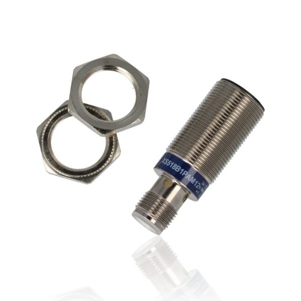 SCHNEIDER XS518B1PAM12 - Sensore induttivo XS5 M18 - L 50 mm - ottone - Sn 5 mm - 12...24 Vcc - M12