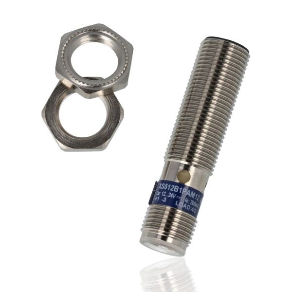 SCHNEIDER XS512B1PAM12 - Sensore induttivo XS5 M12 - L 50 mm - ottone - Sn 2 mm - 12...24 Vcc - M12