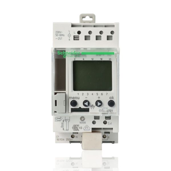 SCHNEIDER CCT15721 - Interruttore orario digitale IHP+, 1 canale, 24h+7g, 84 memorie