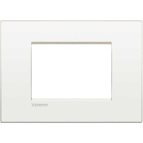 BTICINO LNC4803BN - Placca 3 Posti Quadra Bianco Puro LivingLight Air