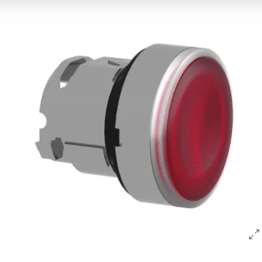 Testa pulsante luminoso diametro 22 - rosso- per LED universale