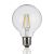 Lampadina Globo LED, filamento a vista, E27, 8W, 220Vac, Luce Calda, Dimmerabile
